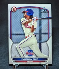 Emaarion Boyd 1st Rookie Card 2023 Bowman Prospects BP-128 Philadelphia Phillies