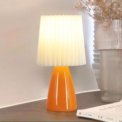 Mushroom Lamp 12.2'' H Ceramic Beside Lamp Small Nightstand Lamps for Bedroom,...