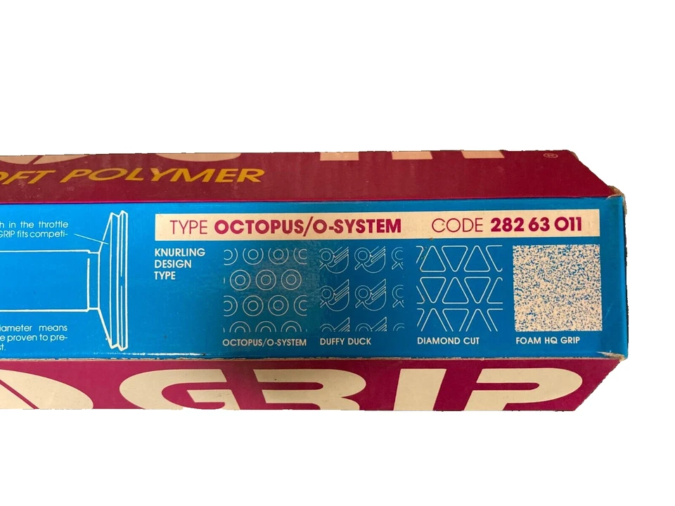 Par de empuñaduras de manillar Progrip Octopus/O-System negras para bicicleta motocross moto Foto 4 de 4