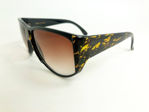 POUILLOUX 1423 Gold Brown Sunglasses Polycarbonate Brown Gradient Lens - Picture 2 of 3