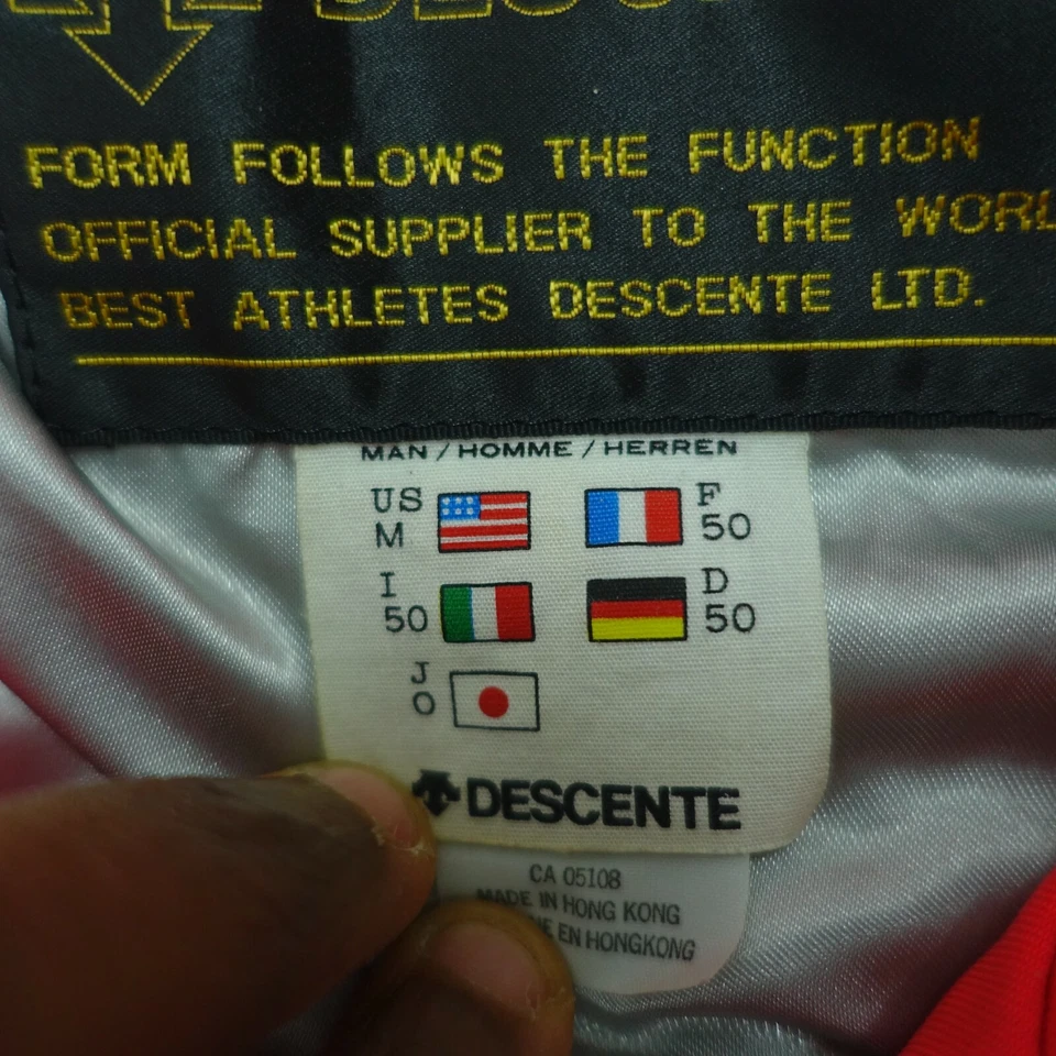 Chaqueta Bomber Descente Hombre Mediana Gris Metálico Cremallera Capucha Almohadillas para los Hombros Foto 3 de 4