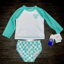 Disney Baby Boys 2pc Rash guard Swim Suit Size 12 Months NWT