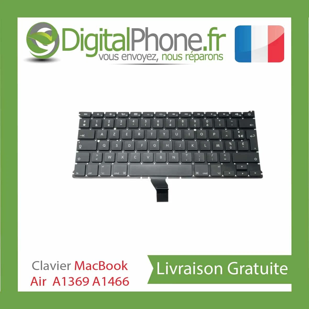 Châssis Supérieur TOPCASE Avec Clavier AZERTY Pour MacBook Air 13'' A1369