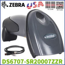 Symbol DS6707-SR20007ZZR Handheld USB Standard-Range 1D 2D Barcode Scanner USA