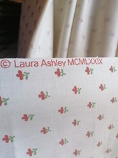 Laura Ashley Wood Violet new vintage fabric 4.5 yards 1979 terracotta cream