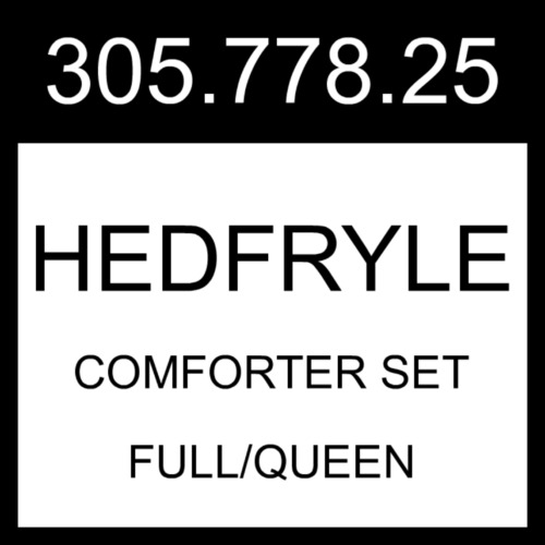 IKEA HEDFRYLE Comforter Set White/beige Full/Queen 305.778.25