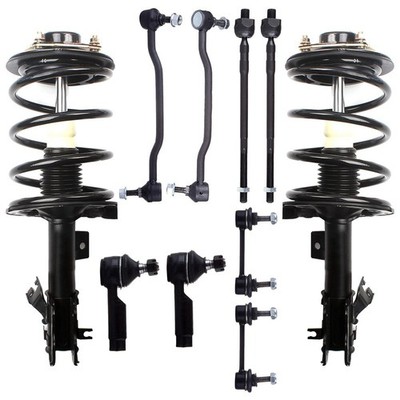 For 2004-2008 Nissan Maxima Front Struts Shocks Sway Bar End Links Kit Tie Rods