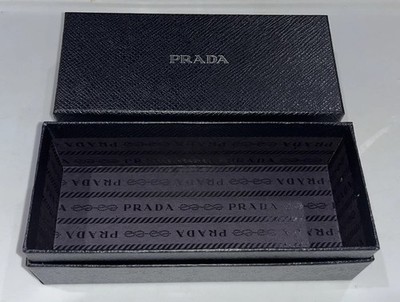PRADA- Logo On Top & Inside , Excellent Condition Empty Box-  2.5 x 3  X  6.65 