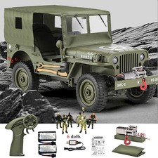 JJRC C8815PRO 1/10 Army Military Car 2.4G 4WD With Lights 2 Battery 6 DOLLS