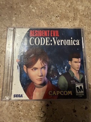 Resident Evil Code: Veronica Sega Dreamcast 2000 Disc 1 Manual Case Tested