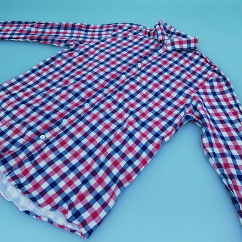 Joseph Men's Shirt Chest: 40 in Multi Checkered 100% Cotton Basic - Picture 2 of 5