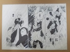 Gaara Lee Naruto Exhibition Reproduction Manuscript A3 size JUMP Anime
