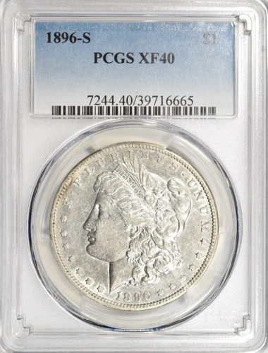 1896-S MORGAN DOLLAR ~ SHARP PCGS XF40!