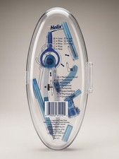 Vtg Helix Drawing Compass Pencil Holder Plastic Set