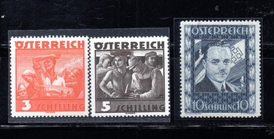SELLOS DE AUSTRIA Nº 482/484 PERSONAJE PERFECTO