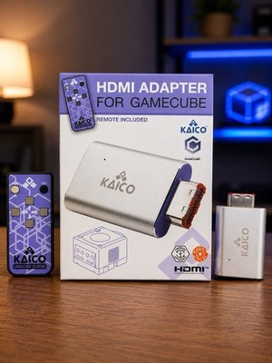Nintendo Gamecube HDMI Adapter Firmware Updateable + Remote Plug & Play