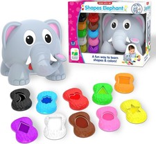 The Learning Journey Learn with Me - Shapes Elephant - Color Shapes Teaching