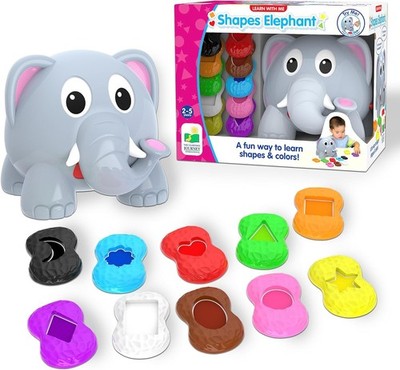 The Learning Journey Learn with Me - Shapes Elephant - Color & Shapes Teaching