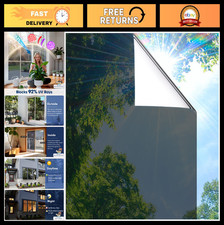 Privacy Window Film - Heat Control Tint, Sun Blocking Reflective, Anti-UV Static