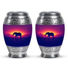 Small Urn 3Inch Set Of 2 Keepsake Mini for Cremation Ash Container Memorial