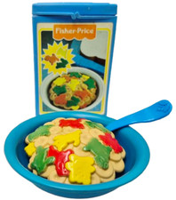 Play Food Vintage Fisher Price Color Changing Cereal Extremely Rare 