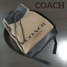 COACH Backpack Drawstring Khaki