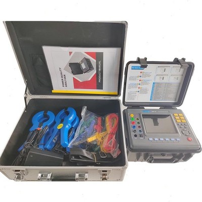 Three Phase Power Quality Monitor with 4 PCS Circle Current Clamp 1.0A-1000A