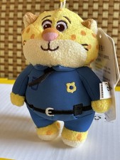 Disney Zootopia Officer Clawhauser Plush Stuffed Animal Toy Blue Uniform Outfit