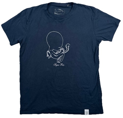 Sigur Ros Krunk Band T-Shirt Dark Size Large Navy Blue Rare