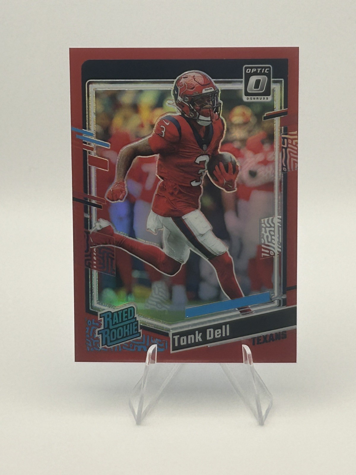 2023 Panini Optic Tank Dell Red Prizm /99 Rookie RC Texans #245 Color Match🔥🔥