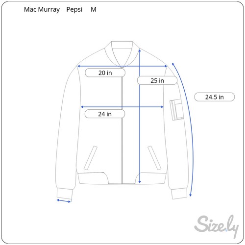 Giacca Mac Murray Varsity taglia M logo Pepsi Y2K lana pelle maniche - Foto 7 di 7