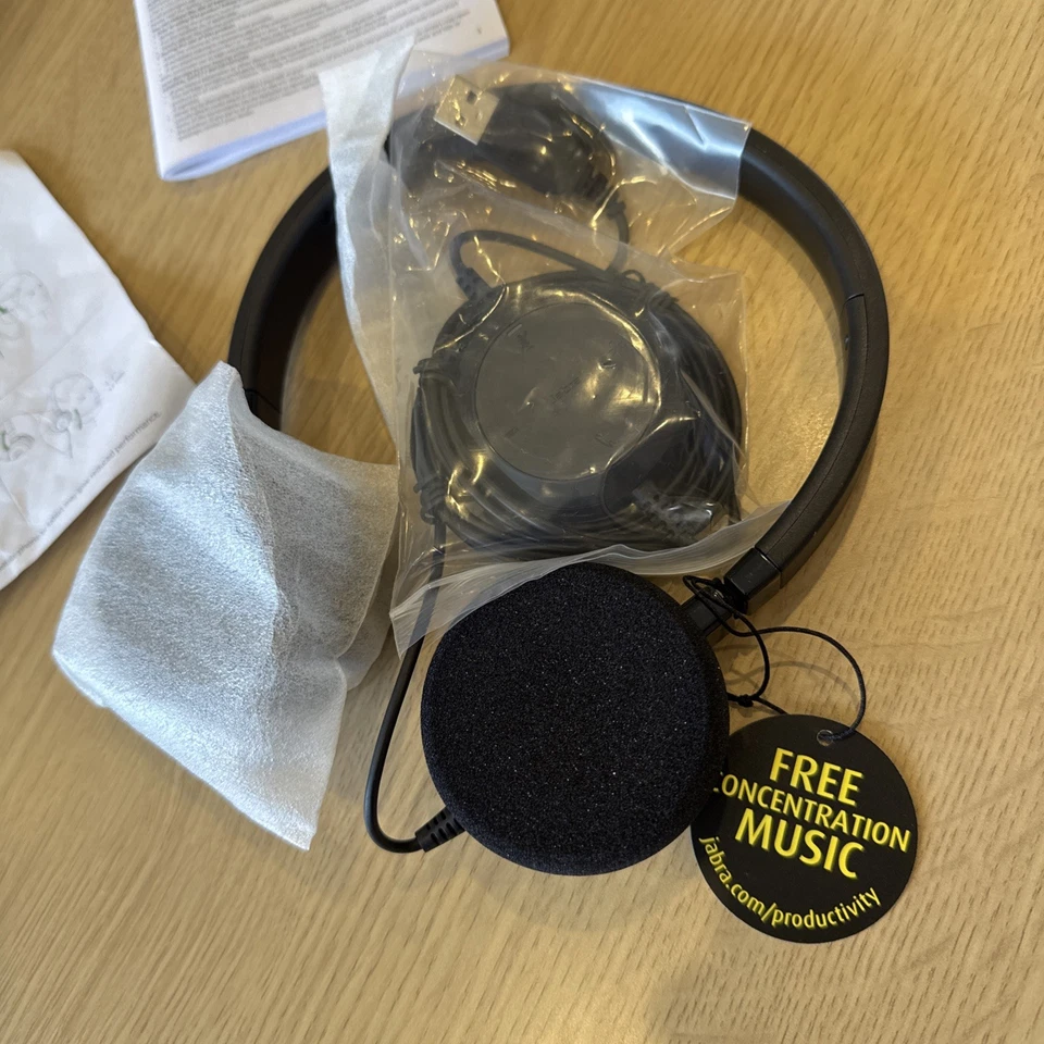 NEW Jabra Evolve 20SE Wired Noise Cancelling Headset Built-in Stereo Microphone - Image 2 of 4