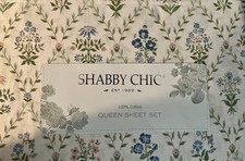 Shabby Chic QUEEN Sheet Set 100% Cotton Vienn...