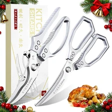 TIVOLI kitchen scissors set, Japanese stainless steel shears, heavy duty poultry