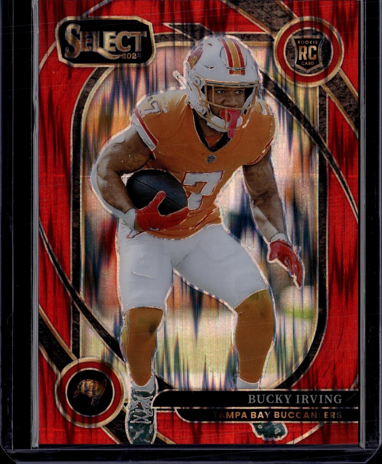 2024 Panini Select #239 Bucky Irving Red Shock #/249