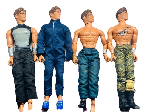 1998 G.I. Joe Max Steel Articulated Action Figure Mattel 12” Lot
