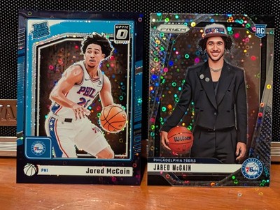 2024-25 Panini Prizm Jared McCain #222 Rookie Variation Fast Break