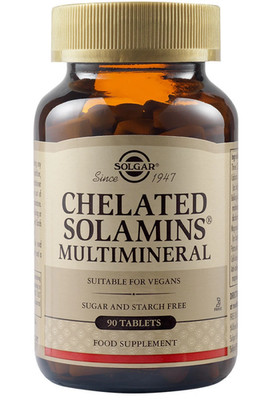 SOLGAR, CHELATED SOLAMINS Multimineral 90 Tabletten CHELATMULTIPLINE