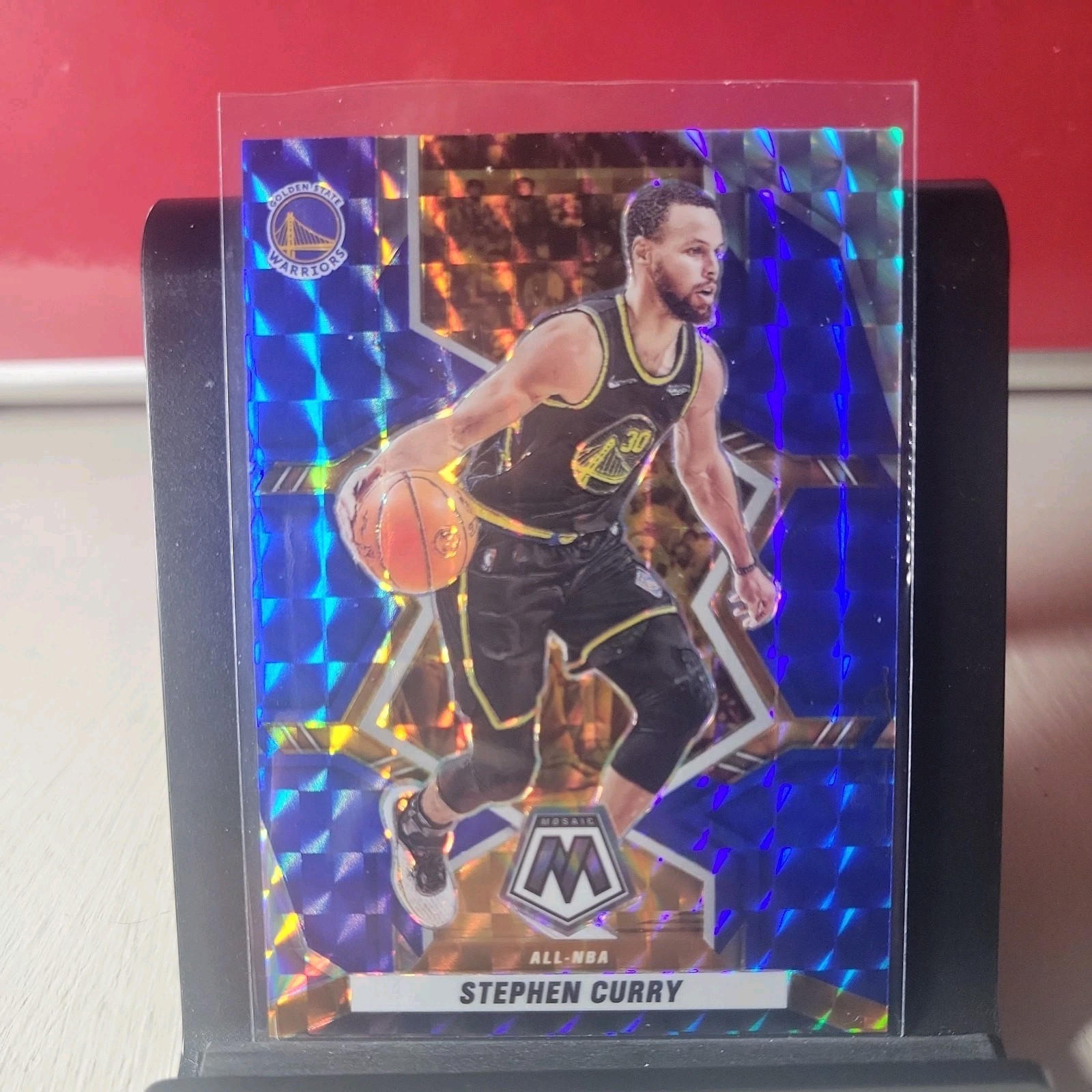 2021-22 Panini Mosaic - All-NBA Stephen Curry #284 Blue Mosaic Prizm /99