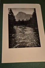 1938 YOSEMITE THE AHWAHNEE MENU Luncheon ANSEL ADAMS Photograh Summer