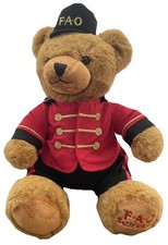 FAO Schwarz Plush Cute Teddy Bear Uniform Soldier Nutcracker Bell Boy 13  Long