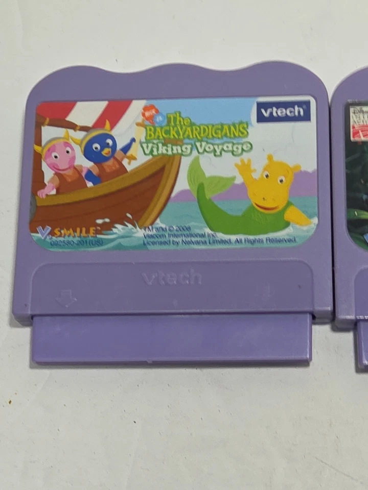 LOTE DE 3 cartuchos VTech VSmile Backyardigans, Little Mermaid y Lion King Foto 2 de 4