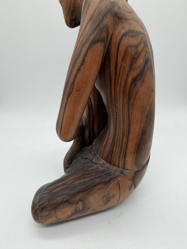 Vintage Indonesian Balinese Wood Carving of Woman Marked Injwarda Mas Bali - 第 15/19 張圖片