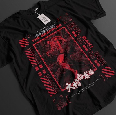 Baki The Grappler Shirt Baki Hanma Tshirt Yujiro Top Fighting T-Shirt Unisex Tee