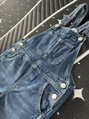 H & M Kids Denim Jeans Overalls 