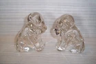 Vintage  Clear Glass Mopey Puppy Dog Candy Container Federal ?