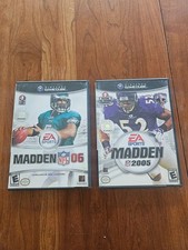Madden NFL 2005 and 2006 LOT Nintendo GameCube CIB COMPLETE Awesome!!