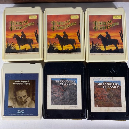 24 Classic Country 8-Track Tapes & Case for Parts|Restore C&W Greats 70's 80's - Imagen 4 de 21