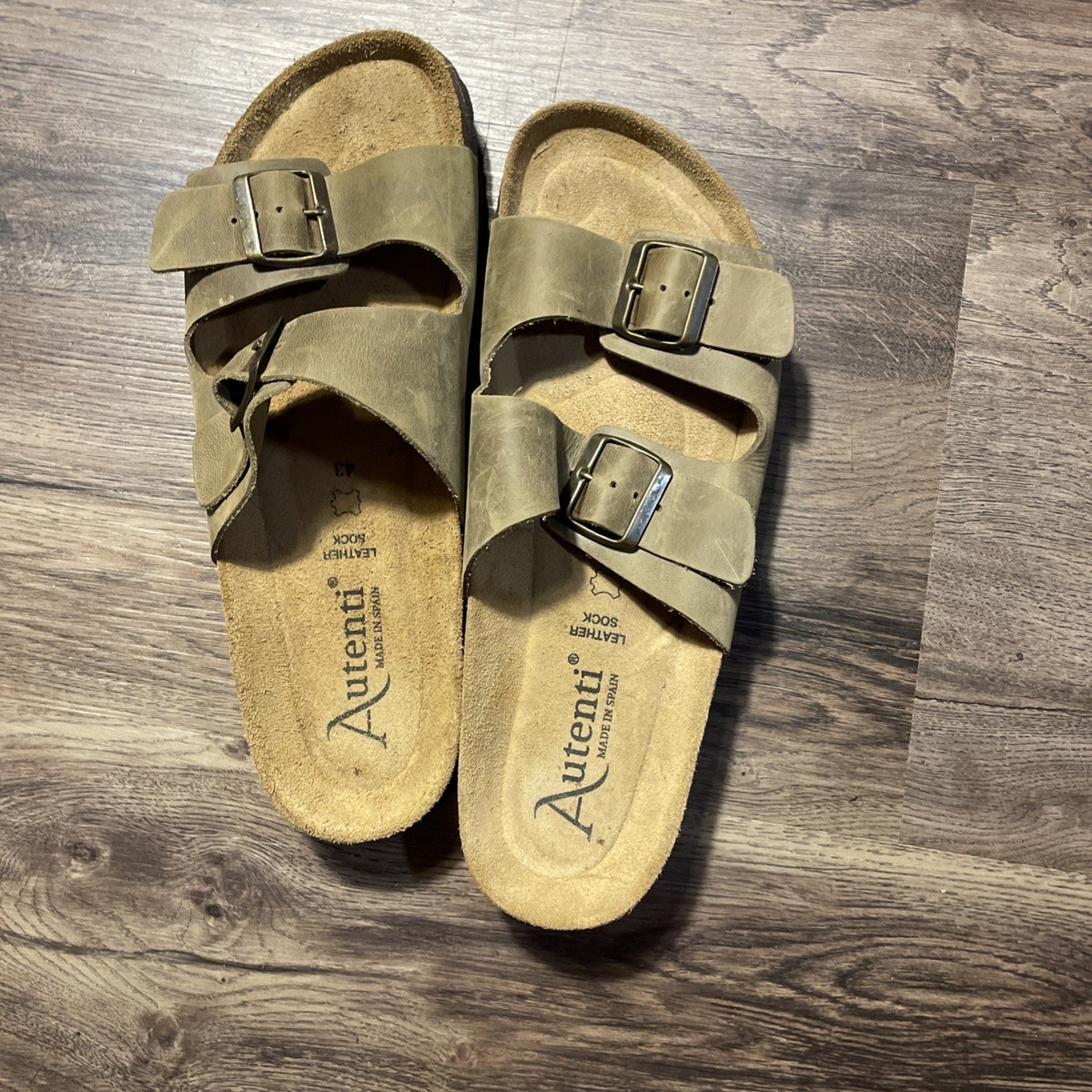 Autenti Made in Spain Genuine Leather Sandals. Autenti Made Spain Genuine Leather Woman Birkibuc Sandals 38  main image 2
