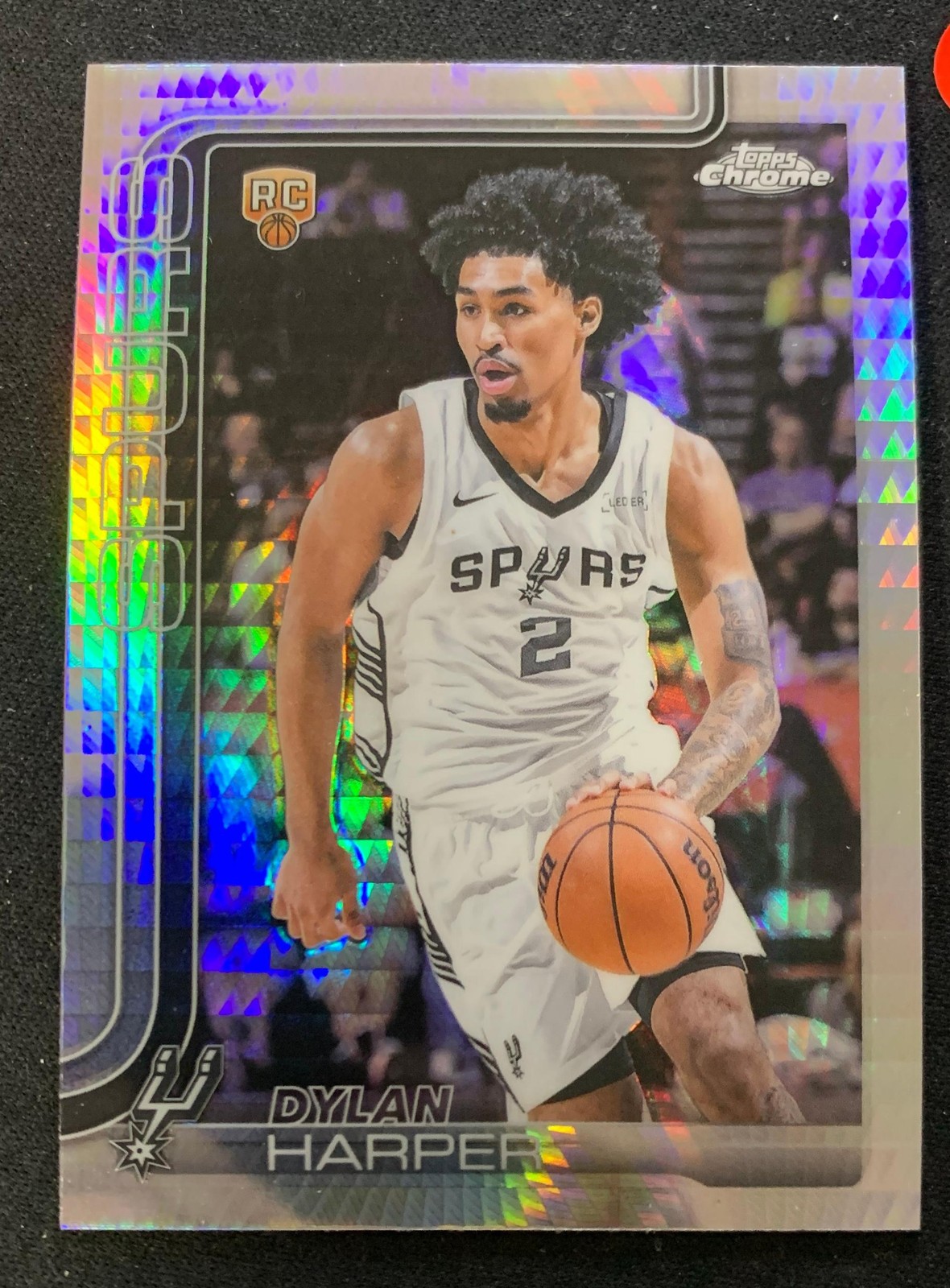 2025-26 Topps Chrome Dylan Harper #252 RC Rookie Prism Refractor -T1